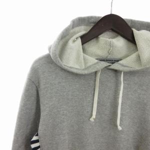 COMME des GARCONS GOOD DESIGN SHOP ドッキング パーカー プルオーバー スウェット 裏毛 ボーダー II-T007 グレー M