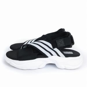 adidas Originals MAGMUR SANDALS W 3ライン ストラップサンダル EF5863 黒 ブラック US6 23.5 靴 SM3