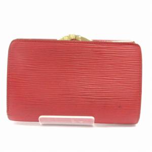 LOUIS VUITTON エピ ポルトモネビエヴィエノワ 財布 ウォレット 二つ折り レザー M63247 赤 レッド ECH