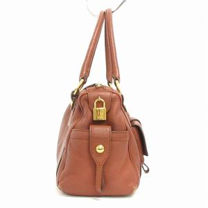 TOD'S ハンドバッグ ミニボストン 手持ち カデナ レザー 茶 ブラウン 鞄 GY14