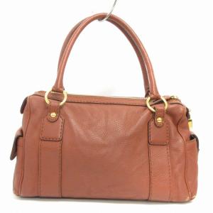 TOD'S ハンドバッグ ミニボストン 手持ち カデナ レザー 茶 ブラウン 鞄 GY14