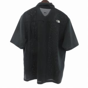 THE NORTH FACE フリーランサマーシャツ 半袖 ロゴ ワンポイント NT12490R ダークグレー XL