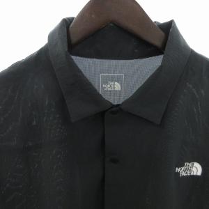 THE NORTH FACE フリーランサマーシャツ 半袖 ロゴ ワンポイント NT12490R ダークグレー XL