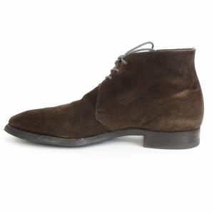 Crockett & Jones SHIPS別注 CHUKKA チャッカブーツ スエード 茶 ブラウン 7 25?p相当 靴