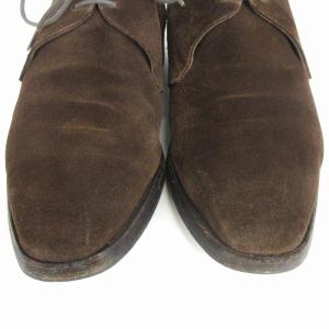 Crockett & Jones SHIPS別注 CHUKKA チャッカブーツ スエード 茶 ブラウン 7 25?p相当 靴