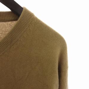 BURBERRY LONDON ニット セーター 長袖 無地 カシミヤ100％ BBT12-516-43 茶 ブラウン M