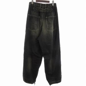 24SS DENIM BAKER PANTS ロング バギー ワイド A12PT022 黒（2024/08 