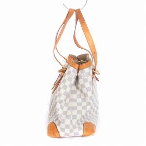 LOUIS VUITTON ダミエ アズール ハムステッドMM トートバッグ 肩掛け N51206 白