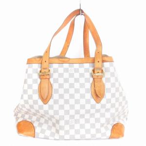 LOUIS VUITTON ダミエ アズール ハムステッドMM トートバッグ 肩掛け N51206 白