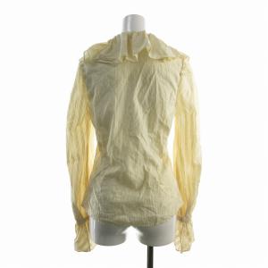 RALPH LAUREN ブラウス シャツ フリル 長袖 イエロー ベージュ 9 M