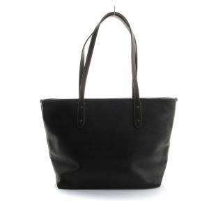 COACH トートバッグ ショルダー 肩掛け 刺繍 花 スカル 鳥 黒 ブラック F35865