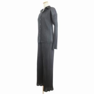 PLEATS PLEASE ISSEY MIYAKE シャツ パンツ セットアップ PP05-JJ001 グレー 3