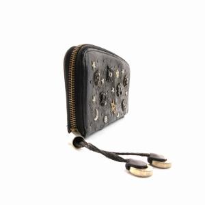 JIMMY CHOO 長財布 スタッズ メタリック 12星座 黒 ブラック