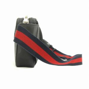 GUCCI ソフト GGスプリーム ボディバッグ ブラック