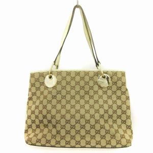 GUCCI GGキャンバス トートバッグ 120837 ベージュ系