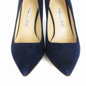 PELLICO パンプス スエード 紺 ネイビー 371