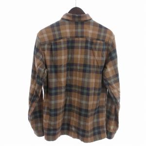 Patagonia 22AW フランネルシャツ 長袖 チェック コットン STY42400FA22 茶 ブラウン S