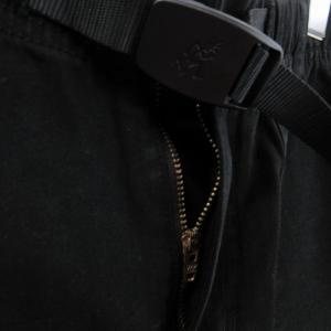 GRAMiCCi ルーズテーパードパンツ ウエストゴム ベルトループ G103-OGT 黒 ブラック M ボトムス