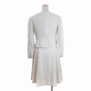 TOCCA セットアップ フォーマル ノースリーブワンピース ひざ丈 ジャケット 白 ホワイト 2 M