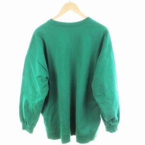 Spick&Span 23AW カレッジスウェット トレーナー カットソー プルオーバー 長袖 プリント F 緑 グリーン 23070200809030