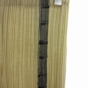 ISSEY MIYAKE プリーツ パンツ ロング プリント IM71-FF801 ベージュ M