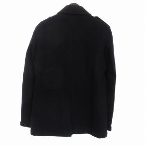 BLACK LABEL CRESTBRIDGE トレンチコート 長袖 ショート丈 中綿 裏地チェック ウール 51F30-417-28 紺 ネイビー L