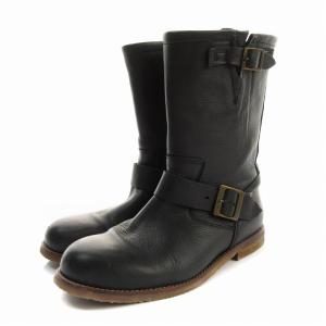 エンジニアブーツ レザー 39 黒 ブラック
