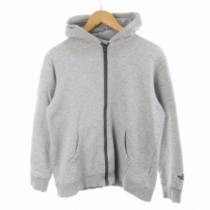 バックロゴフルジップフーディ 長袖 カットソー アウター S グレー NT61501Z