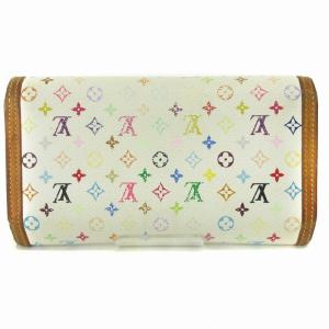 LOUIS VUITTON モノグラムマルチカラー ポルトトレゾール インターナショナル 三つ折り長財布 M92659 白系 ホワイト系 AA