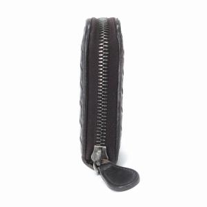 BOTTEGA VENETA イントレチャート 長財布 ウォレット ラウンドジップ 114076 茶 ブラウン AA