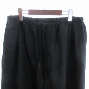 COMOLI 24SS ウールニータックパンツ Z01-03016 ブラック 3