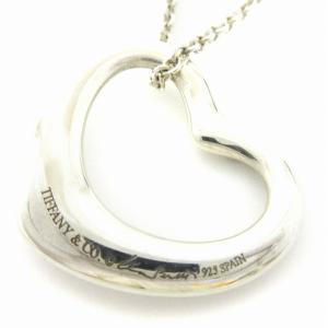 TIFFANY&Co. オープンハート ネックレス ペンダント 925 6.6g シルバー アクセサリー AA