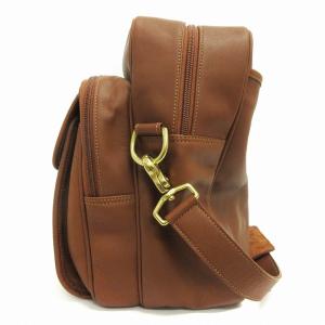 COACH ショルダーバッグ レザー 大容量 フラップ 0518 茶 ブラウン系