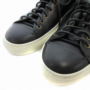 BUTTERO TANINO レザースニーカー シューズ ローカット 41 26.5cm 黒 ブラック B4006