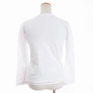 PLAY Comme des Garçons Ｔシャツ カットソー 長袖 AZ-T117 ワッペン 白 ホワイト S