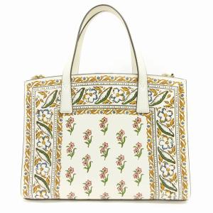 TORY BURCH ウォーカープリント レザー サッチェル ショルダーバッグ 2way Walker Printed Leather Satchel
