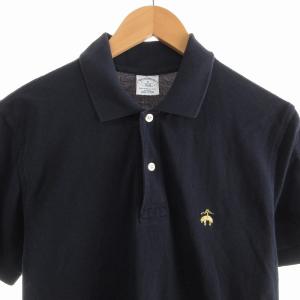 Brooks Brothers ポロシャツ 刺繍 コットン 半袖 S 紺 ネイビー