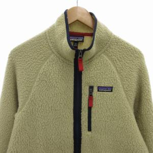 Patagonia レトロパイル フリースジャケット ジップブルゾン ハイネック ロゴパッチ M ベージュ STY22800