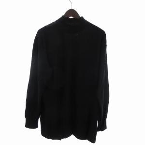 COMME des GARCONS HOMME PLUS セーター ニット 長袖 モックネック 切替 ウール PT-050170 黒 ブラック