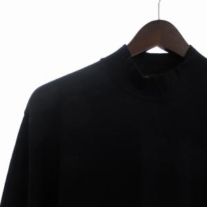 COMME des GARCONS HOMME PLUS 90s セーター ニット 長袖 ロング丈 ハイネック ウール 無地 PT-040100 ダークネイビー