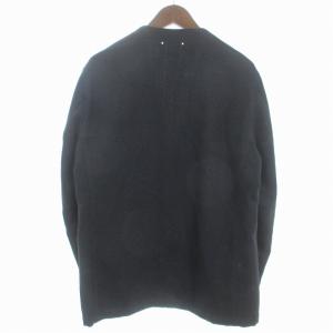 SOPHNET. 22AW NO COLLAR JACKET ノーカラージャケット 裏地なし コットン ウール混 無地 SOPH-222020