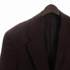 COMME des GARCONS HOMME PLUS 90s テーラードジャケット シングル 2B ウール 無地 背抜き PJ-11006M 赤系 M