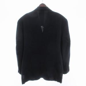 COMME des GARCONS HOMME PLUS テーラードジャケット シングル 背抜き 3B 田中期 AD1992 ウール 紺 ネイビー M