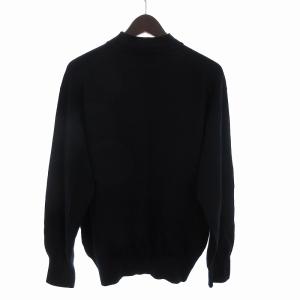 COMME des GARCONS HOMME PLUS 90s ニット セーター 長袖 モックネック ウール 無地 PN-050020 紺 ネイビー