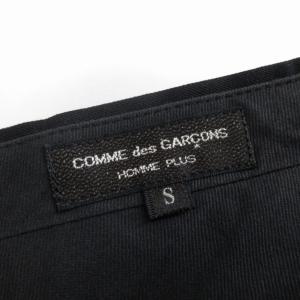 COMME des GARCONS HOMME PLUS 90s パンツ スラックス テーパード ワンタック ウール 無地 ジッパーフライ PP-11019S 黒 ブラック S