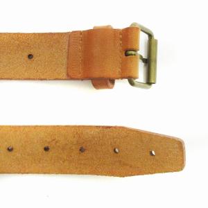 COMME des GARCONS HOMME PLUS ベルト ハトメ レザー 茶 ブラウン 76 小物