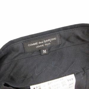 COMME des GARCONS HOMME PLUS 90s 田中期 パンツ スラックス ロング 裾ホック AD1993 PP-04008M 黒 ブラック M