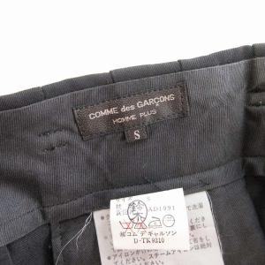 COMME des GARCONS HOMME PLUS 90s 田中期 パンツ スラックス ロング ウール AD1991 PP-05005S 黒 ブラック S
