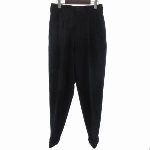 田中期 パンツ スラックス ロング テーパード ウール AD1990 紺 ネイビー S