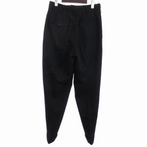 COMME des GARCONS HOMME PLUS 田中期 パンツ スラックス ロング テーパード ウール AD1990 紺 ネイビー S